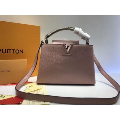 Replica Louis Vuitton Taurillon Leather And Python Capucines Bb N92039